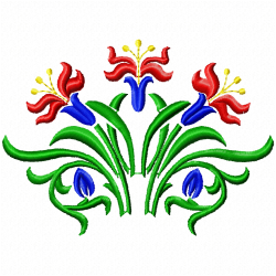 Flowers And Tree Embroidery Design 8 Flowers And Tree Embroidery Design 8